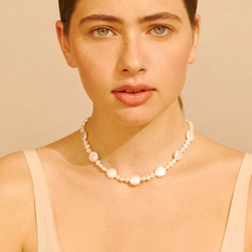 Цепь Freshwater Pearls choker necklace bijoux femme collier femme fashion collares As You Wish beads collier chain necklace