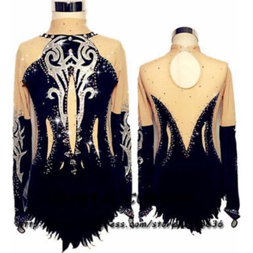 Crystal Custom Figure Skating Dress Girls New Brand Ice Skating Clothes For Competition DR4632