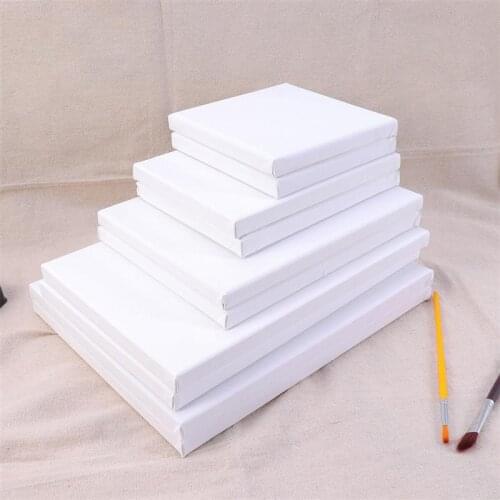 10PCS Wood Painting Frame Cotton White Stretched Canvas Frame for Drawing Painting DIY
