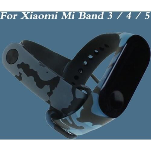 Smart Bracelet Strap For Xiaomi Mi Band 4 Band 5 Wrist Strap Colorful Flowers Silicone Watchbands For Mi Band 5/4/3 Accessories