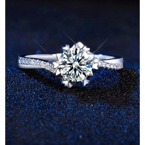 Light inlay Twist arm SNOW Style,925 Sterling Silver Moissanite Ring Jewelry，Wedding Party Anniversary Ring For Women