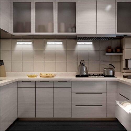 LED Night Light Motion Sensor Wireless USB Rechargeable 10/20/24/30/40/60LEDs Night lamp for Kitchen Cabinet Wardrobe Wall Lamp