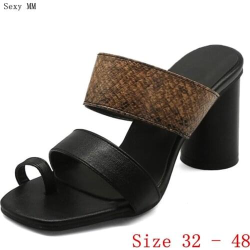 Women Gladiator Sandals High Heels Peep Toe Pumps Summer Shoes Woman High Heel Sandals Small Plus Size 32 - 48