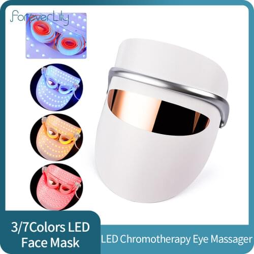 USB LED Photonic Skin Instrument 7 Colors Light Skin Care LED Facial Mask Rejuvenation Wrinkle Acne Removal Skin Whitening Masks