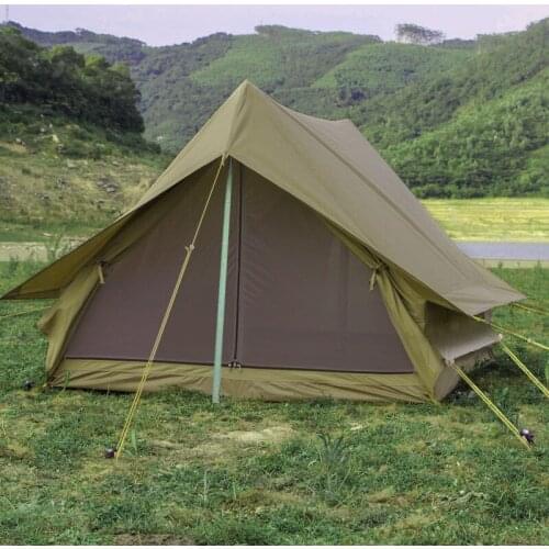 Vintage Outdoor Camping Tent Two People Traveling By Car Camping Rain Proof Tent Cabins Type A Word Oxford