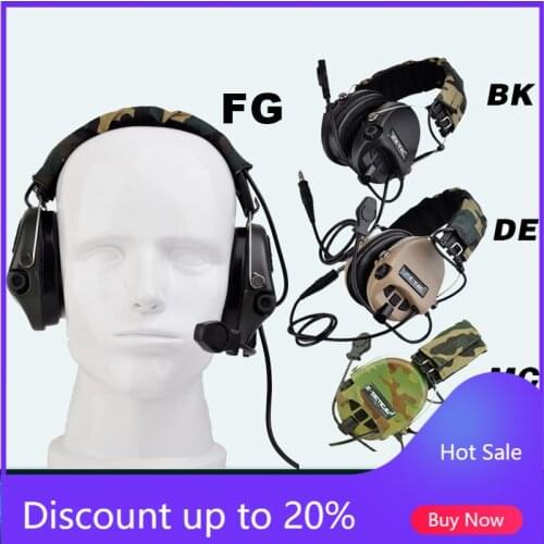 Z-TAC Shooting Tactical Headphones Sordin Active Pickup Noise Canceling Airsoft Tactical Headset For Walkie-talkie Z111