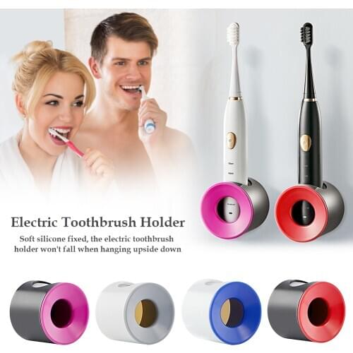 1Pc Creative Traceless Stand Rack Toothbrush Organizer Electric Toothbrush Wall-Mounted Holder Space Saving Bathroom Accessories