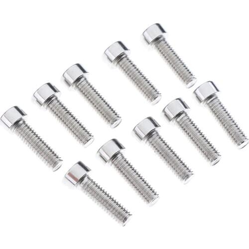 10Pcs 5mm Bike Water Bottle Cage Bolts Cycling Bottle Holder Bracket Hexagon Hex Socket Screws Tornillos douille vis