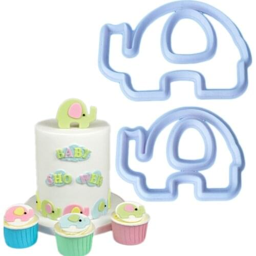 4Pcs/Lot Elephant Cutting Die Cookie Cutter Biscuit Sugar Mold Baking Sugar Chocolate Fondant Party Mould Cake Decorating Tools