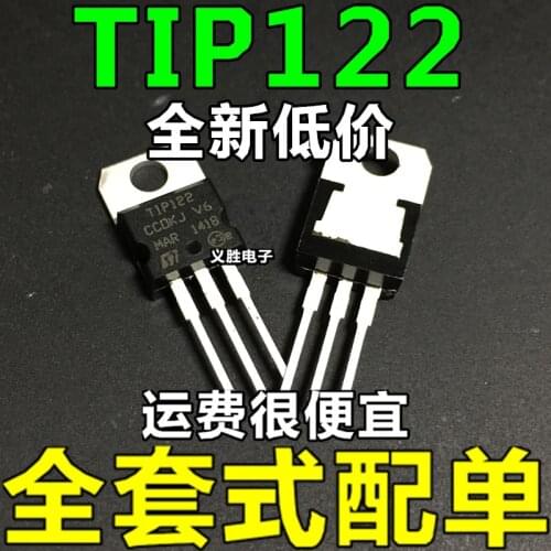 2PCS NEW TIP122 TO-220 Transistor NPN Darlington transistor NPN transistor, triode