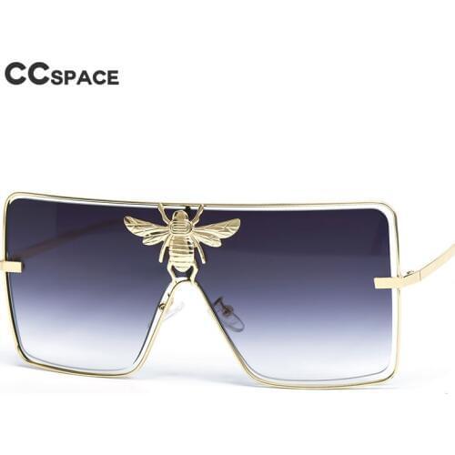 51008 Luxury Metal Big Bee Sunglasses Men Women