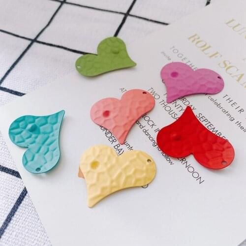 DIY accessories wholesale iron paint color summer love simple earrings earrings accessories