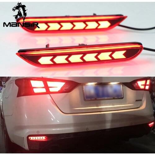 Car LED Rear Bumper Light For Nissan X-trail X Trail 2014 2015 2016 Reflector Taillights Fog Lamp Reverse Lights Brake Lamps