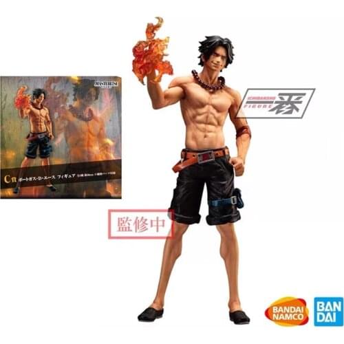 Bandai One Piece Portgasd Ace Garage Kit Pvc Assembly Model Western Animiation Action Figure Kids Toys