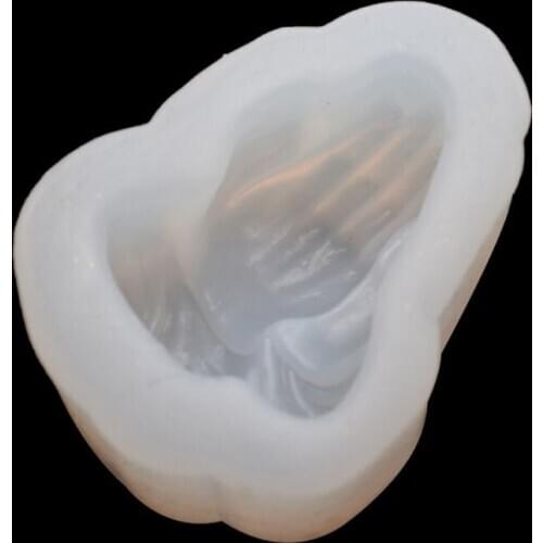 Buddhism Prayer Hand Pendant Silicone Resin Mold Buddha Bead Pendant Resin Casting Mold Jewelry Making Tools Art Crafts