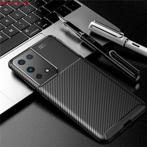 Carbon Fiber Case For Samsung Galaxy S21 Ultra Case S21 Plus S20 FE Cover Soft Phone Bumper For Samsung Galaxy Note 20 Ultra
