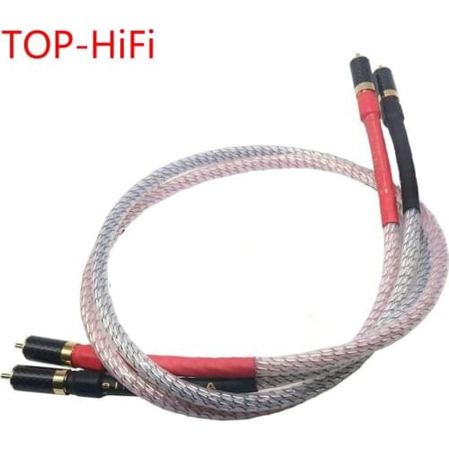 TOP-HiFi Pair Nordost Valhalla RCA Audio Cable Carbon Fiber Interconnect RCA Cable for Amplifier CD DVD Player