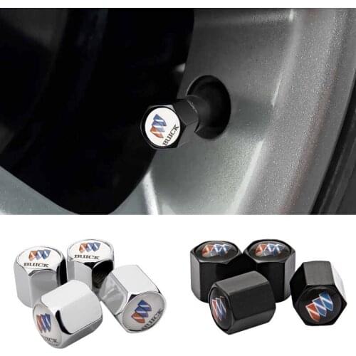 Car Wheel Valves Caps Tire Stem Dust Cover Styling For Buick Logo Lacrosse GT XT Regal gs Envision allure HRV Encore Accessories