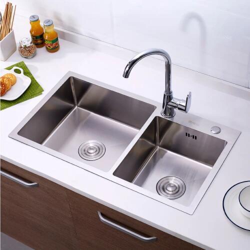 304 stainless steel Kitchen Sinks with Soap dispenser,single groove single bowl or undermount sinks vegetable washing basin pots