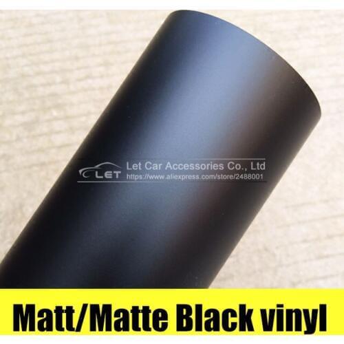 Matt Matte Black Car Auto Body Sticker Decal Self Adhesive Wrapping Vinyl Wrap Sheet Film