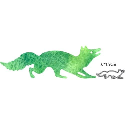 Metal Cutting Dies Cut Mold Animals Fox Christmas dies Decoration Scrapbook Paper Craft Knife Mould Blade Punch Stencils dies