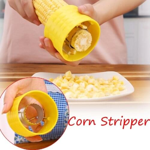 Stainless Steel Corn Stripper Grain Separator Corn Remover Cutter Thresher Kitchen Gadgets Tools Kitchen Thresher Tool