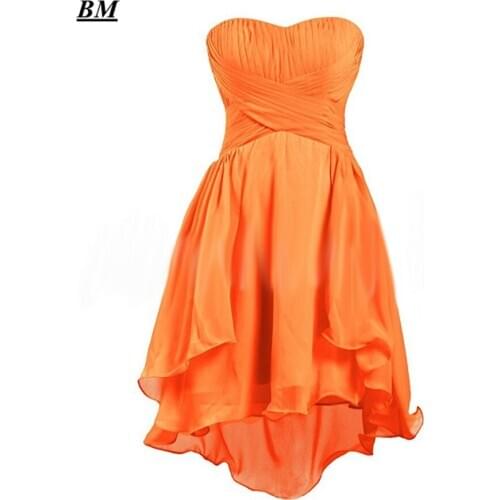 New Cheap Chiffon Short Prom Dresses 2020 Sweetheart Graduation Cocktail Formal Prom Party GownBM253