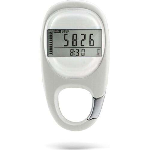 7 Days Memory Simple Walking Pedometer With Clip Accurately Track Steps Miles/Km Calories Burned Activity Time Step Pretty Good