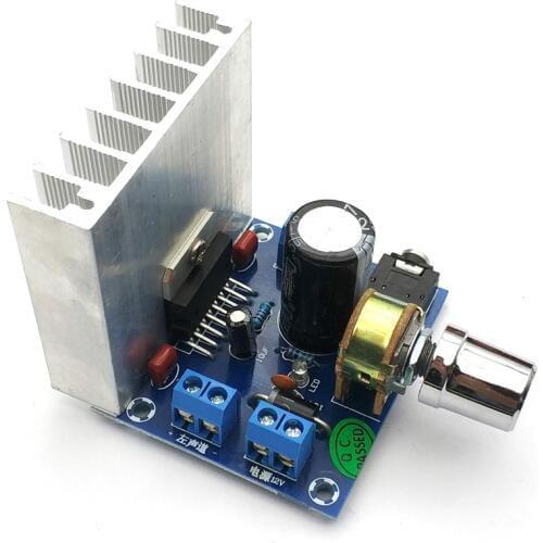 TDA7377 amplifier board 2.0 double track no noise amplifier module bookshelf speakers DC12V power