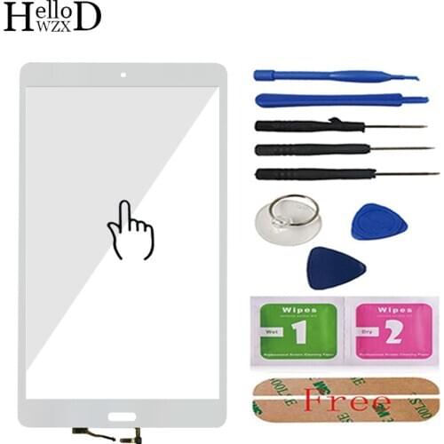 Touch Glass For HuaWei M3 BTV-DL09 BTV-W09 Touch Screen Glass Digitizer Panel Front Glass Lens Sensor Tools Adhesive