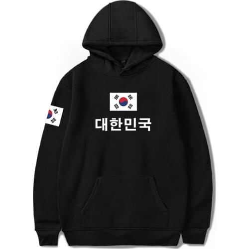 New South Korean oversized hoodie sweatshirt men/women National Flag Printing Pullover Republic Of Korea Flag Streetwear Clothes
