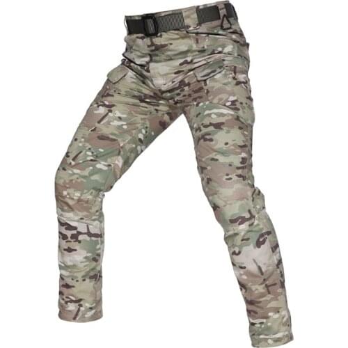 Outdoor Hiking Pants Tactical Camouflage Military Casual Combat Cargo Pants Windproof Ripstop Spring Autumn Mens 5XL Trousers
