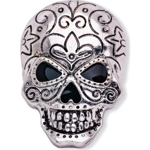 Vintage Grimace Punk Carved Brooch Halloween Skull Lapel Pin Suit Shirt Badge Jewelry Party Brooches for Women Men Accessories