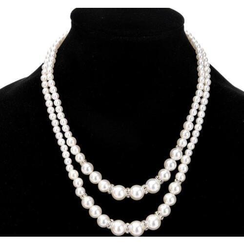 Collier femme Simulated Pearl necklace Multilayer collares statement 2018 choker statement fashion jewelry women free choker