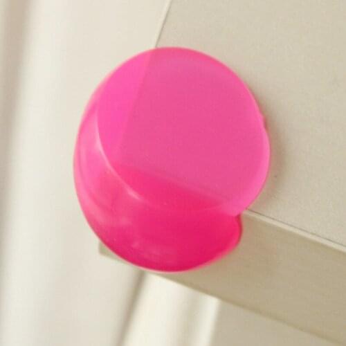 10PCSAnti Collision Table Angle The New Hot Candy Colors Transparent Safety Anti Collision Table Angle TRQ0669