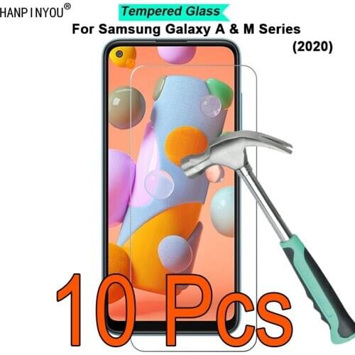 10 Pcs/Lot For Samsung Galaxy A51 A01 A11 A21 A21s A31 A41 9H Hardness 2.5DToughened Tempered Glass Film Screen Protector Guard