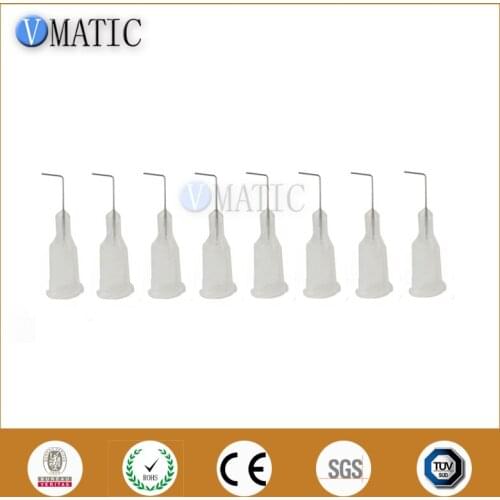 Free Shipping 100Pcs Stainless Steel Bent Needle Fluid Dispensing 90 Degree Bent 27 Gauge 0.5'' 1/2 Inch Needle