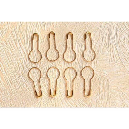 3000pcs 2.2cm/22mm Colored Small Gold Gourd-shaped Hijab Stainless Steel Safety Pins Pins Needles Free Shipping