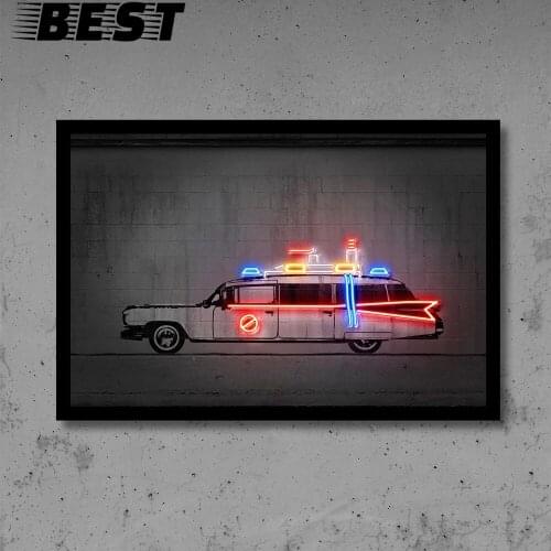 Vehicle Car Art Print Posters Back To The Future Street Graffiti Wall Art Canvas Nursery Poster Boy Gifts Home Decoration No Led