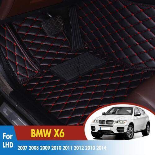 Car Floor Mats For BMW X6 2014 2013 2012 2011 2010 2009 2008 2007 Custom Rugs Auto Interior Accessories Car Styling Carpets