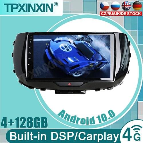 4 +128GB Android Car Multimedia Stereo Player For KIA SOUL 2020 Tape Radio Recorder Video Auto GPS Navi Head Unit No 2Din 2 Din