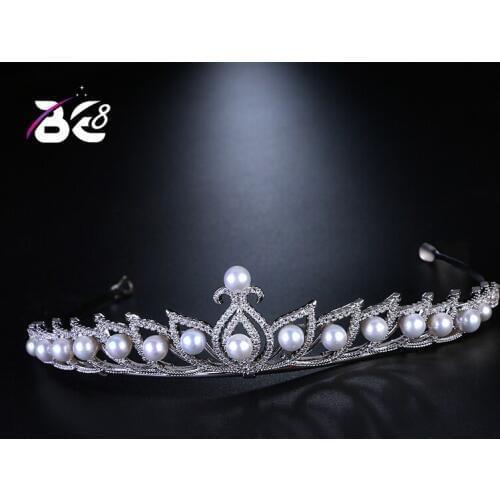 Be 8 Wedding Bridal Tiara&Crowns Princess Queen Hair Jewelry Geometric Wedding Hair Accessories for Bride H071