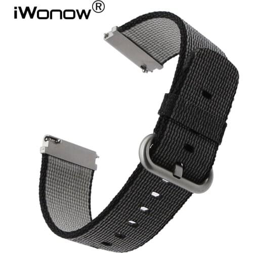 22mm Quick Release Nylon Watchband for Mido Tissot T035 Longines Omega Watch Band Fabric Strap Wrist Bracelet Black Brown White