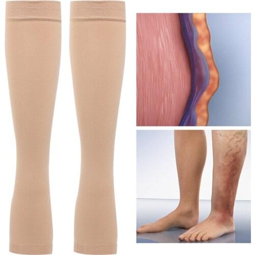 1 Pair Medical Compression Varicose Stockings 36-46mmHg Pressure Level 3 Serious Calf Peep-to Varicose Veins Socks Leg Slimming