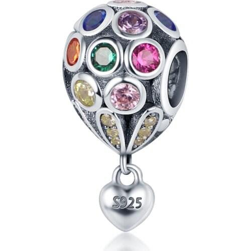 HOT SALE 100% Sterling Silver 925 New 2021Multi-Pearl Balloons Charms Fit Original Pandora Bracelet For Women Jewelry Gift