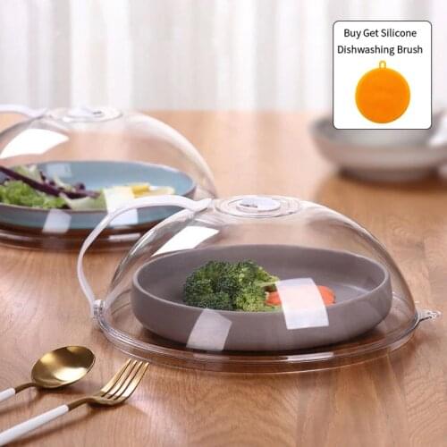 Fresh Cover Microwave Heating Cover Overflow Prevention Heating Insulation Cover Dust-Proof And Oil- Proof Kitchen Accessories