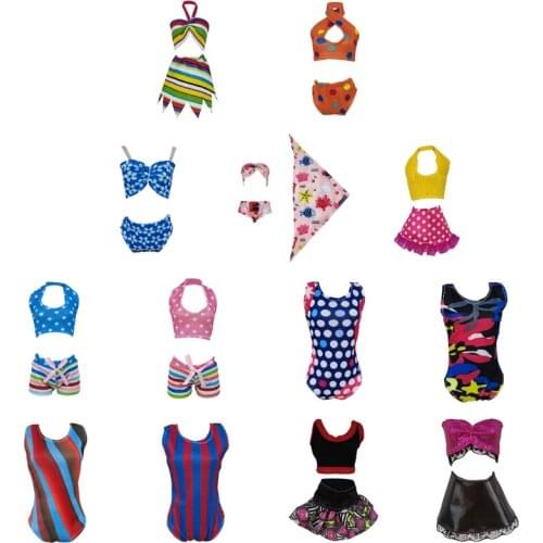 A9LE Decorated Girl Doll’s Suit Swimwear One-Piece/Separates Available Fancy Decor