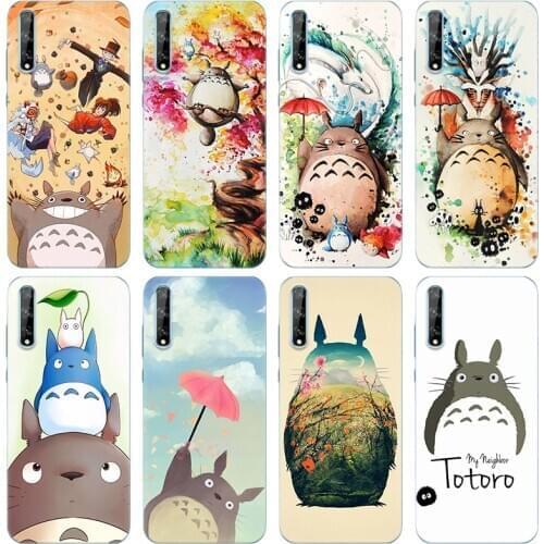Anime Studio Ghibli Totoro Soft Silicone Case for Huawei Y5 Lite 2018 Y7 Y6 Prime 2018 Y9 2019 Y9S Y5P Y6P Y7P Y8P 2020 Cover