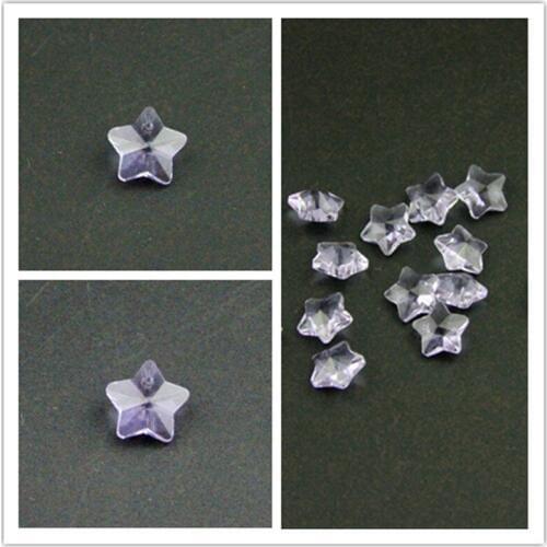 New Arrival ! 1000pcs/lot One Hole Lilac 14mm Crystal Chandelier Hanging Beads Glass Octagon Prism Sky Star Beads Jewelry Parts