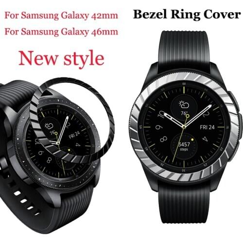 New style Bezel Ring Styling Frame For Samsung Galaxy 42mm/46mm Bezel Ring Adhesive watch Case Cover protector Ring Anti часы че